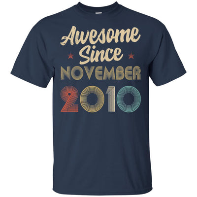 Awesome Since November 2010 Vintage 11th Birthday Gifts-T-Shirt & Hoodie-Classic T-Shirt-Navy