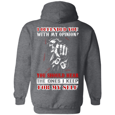 I Offended You With My Opinion-T-Shirt & Hoodie-Pullover Hoodie-Dark Heather