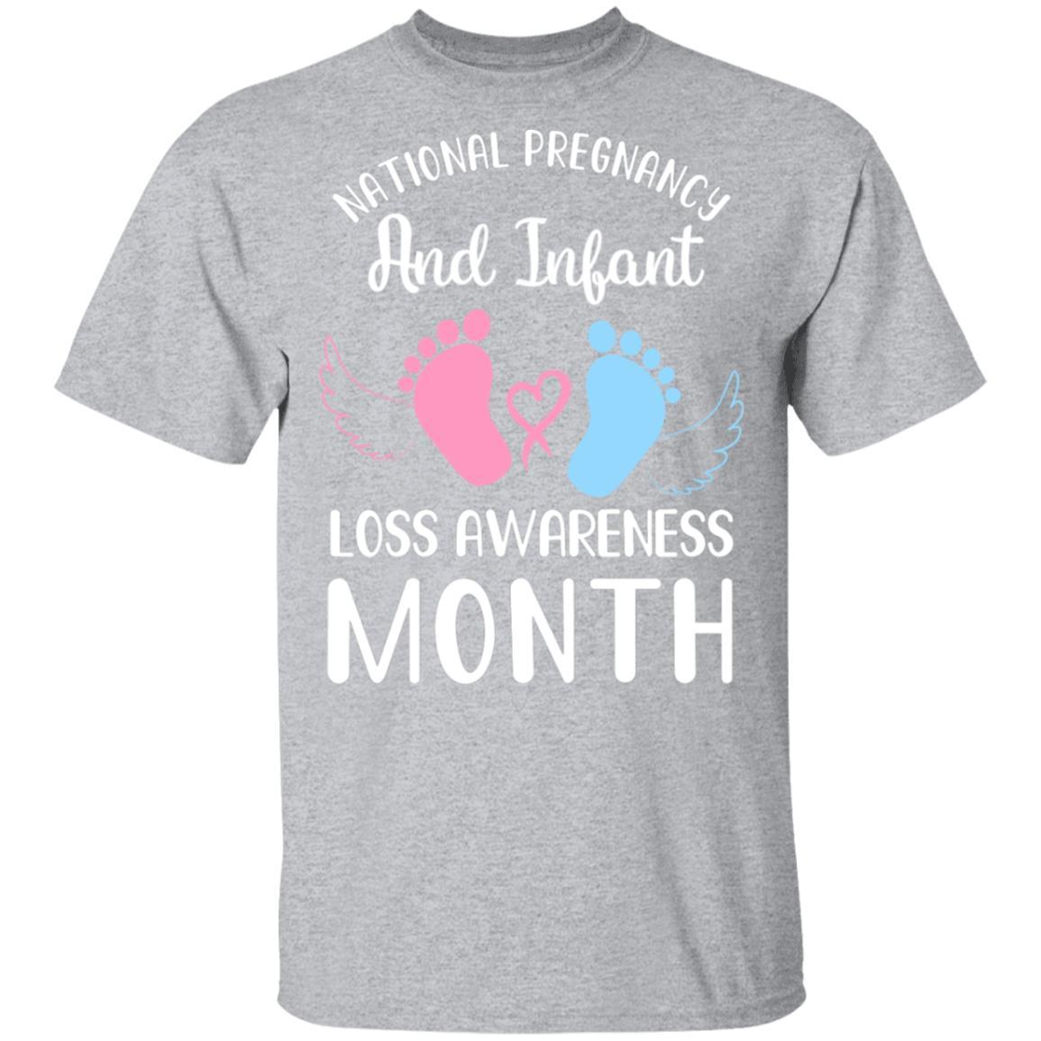 National Pregnancy and Infant Loss Awareness Month-T-Shirt & Hoodie-Classic T-Shirt-Sport Grey
