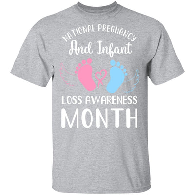 National Pregnancy and Infant Loss Awareness Month-T-Shirt & Hoodie-Classic T-Shirt-Sport Grey
