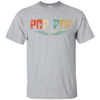 Vintage Fishing Pop Pop Father's Day Gift-T-Shirt & Hoodie-Classic T-Shirt-Sport Grey