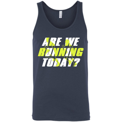 ARE WE RUNNING TODAY-T-Shirt & Hoodie-Unisex Tank-Navy