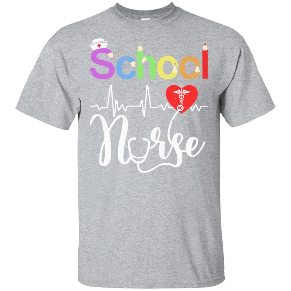 Funny Elementary And Middle School Nurse Gifts-T-Shirt & Hoodie-Classic T-Shirt-Sport Grey
