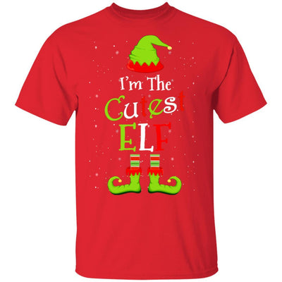 I'm The Cutest Elf Family Matching Funny Christmas Group Gift-T-Shirt & Sweatshirt-Classic T-Shirt-Red