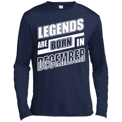 Legends are born in DECEMBER-T-Shirt & Hoodie-Long Sleeve T-Shirt-Navy