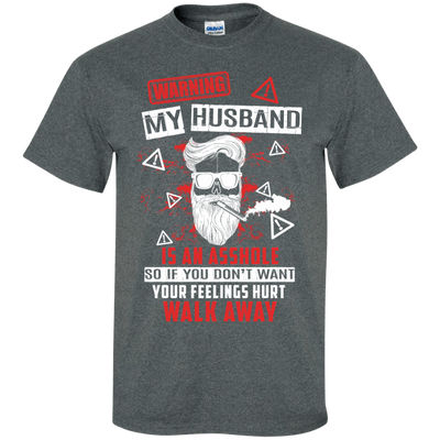 My Husband Is An A**hole-T-Shirt & Hoodie-Classic T-Shirt-Dark Heather