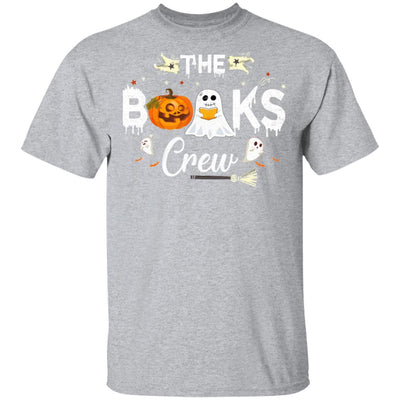 Funny Boo Books Crew Halloween Gift For Books Lover-T-Shirt & Hoodie-Classic T-Shirt-Sport Grey