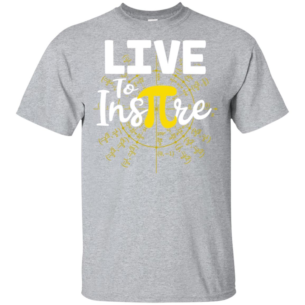 Live To Inspire Pi Day Gift For Student Teacher-T-Shirt & Hoodie-Classic T-Shirt-Sport Grey