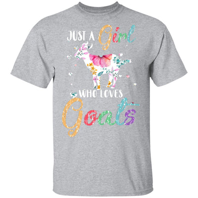 Just A Girl Who Loves Goats Cute Goat Lover-T-Shirt & Hoodie-Classic T-Shirt-Sport Grey