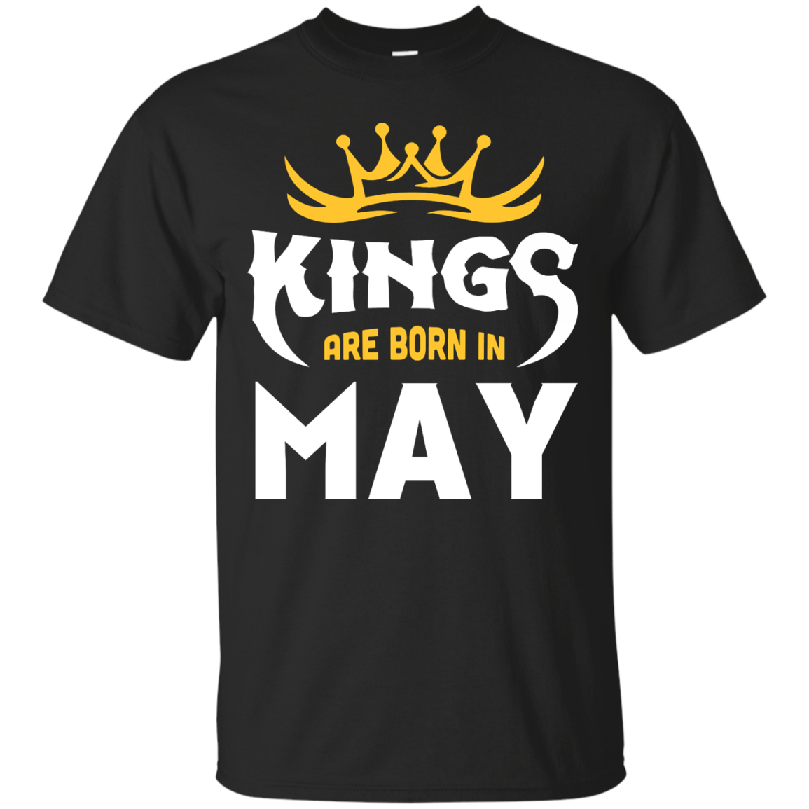 Kings Are Born In May-T-Shirt & Hoodie-Classic T-Shirt-Black