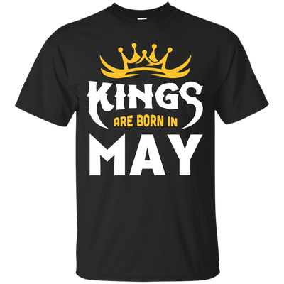 Kings Are Born In May-T-Shirt & Hoodie-Classic T-Shirt-Black