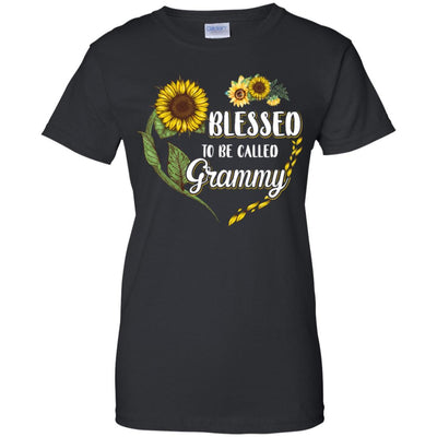 Blessed To Be Called Grammy Sunflower Mothers Day Gift-T-Shirt & Tank Top-Women's T-Shirt-Black
