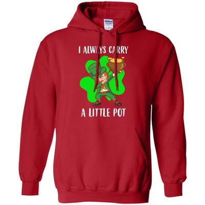 Dab I Always Carry A Little Pot Funny St Patricks Day-T-Shirt & Hoodie-Pullover Hoodie-Red