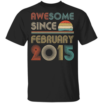 Awesome Since February 2015 Vintage 6th Birthday Gifts Youth-Youth Shirt-Youth T-Shirt-Black