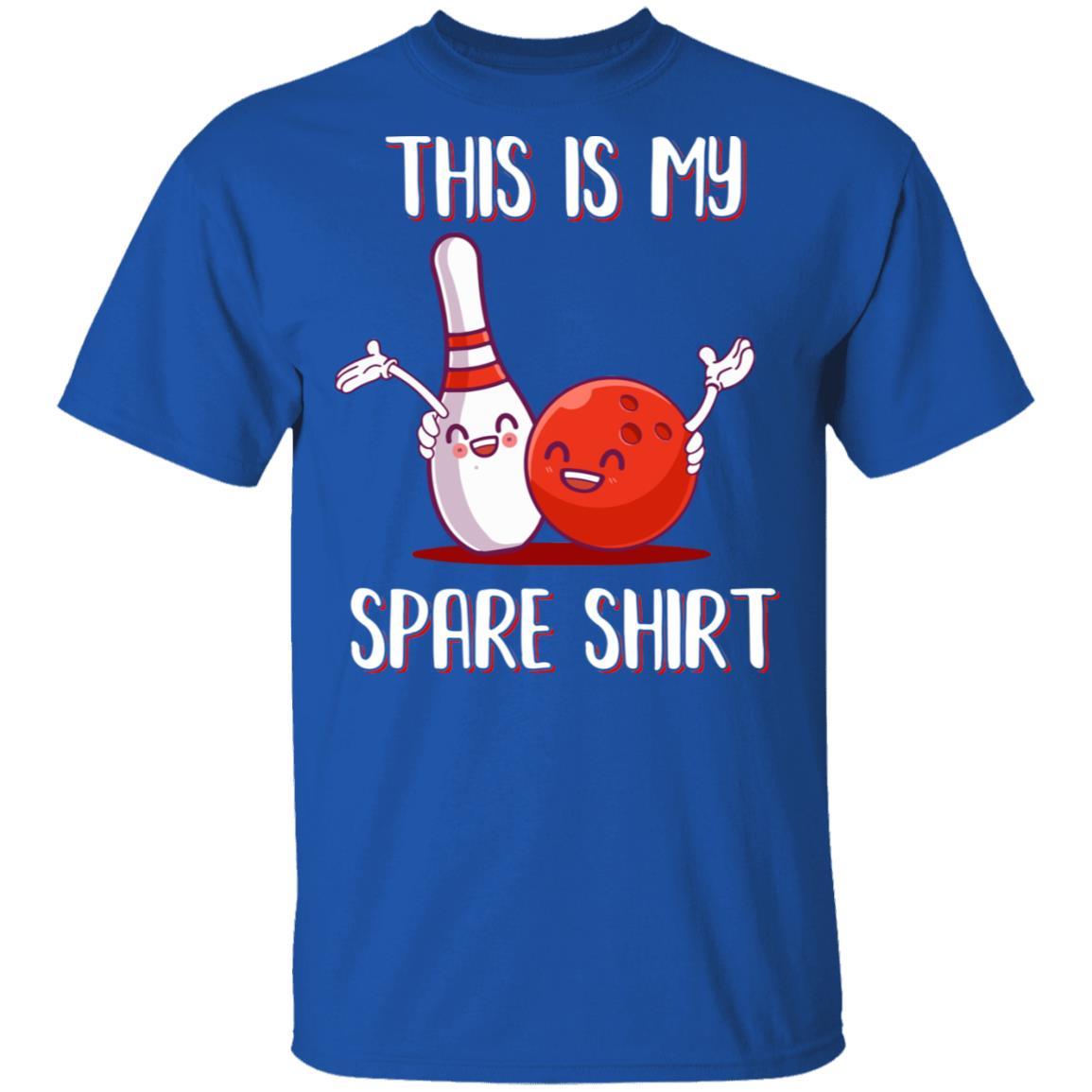 Funny Bowling For Men Women Boys Girls This Is My Spare-T-Shirt & Hoodie-Classic T-Shirt-Royal