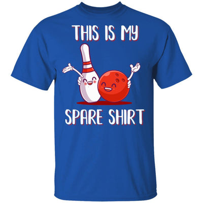 Funny Bowling For Men Women Boys Girls This Is My Spare-T-Shirt & Hoodie-Classic T-Shirt-Royal