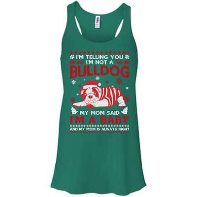 I'm Telling You I'm Not A BullDog-T-Shirt & Hoodie-Women's Flowy Racerback Tank-Kelly