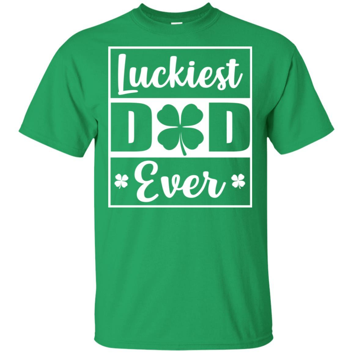 Luckiest Dad Ever St Patricks Day-T-Shirt & Hoodie-Classic T-Shirt-Irish Green