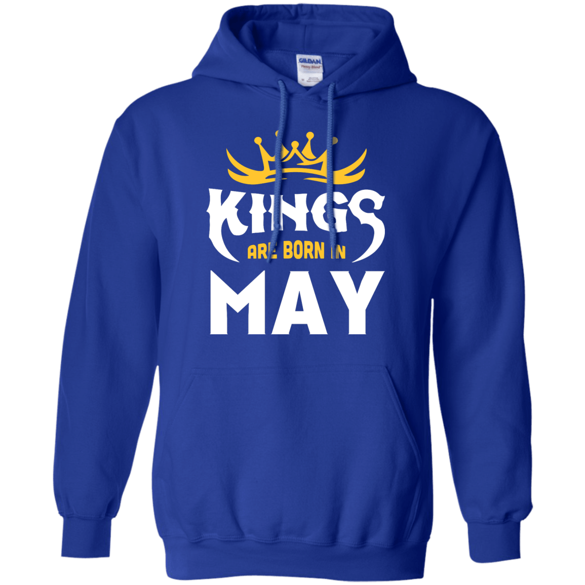 Kings Are Born In May-T-Shirt & Hoodie-Pullover Hoodie-Royal