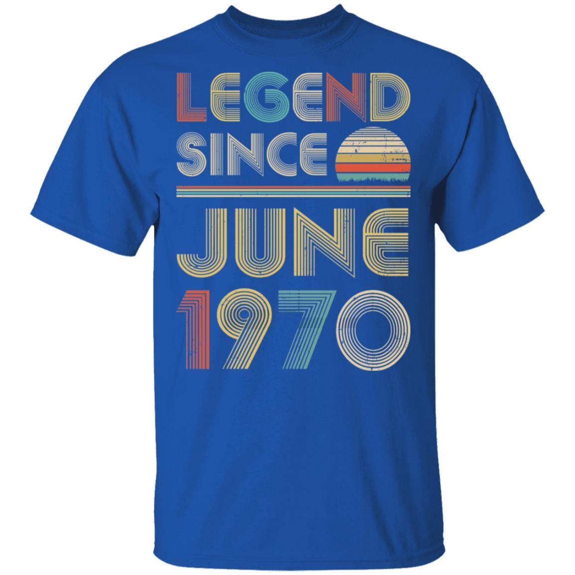 Legend Since June 1970 Vintage 51th Birthday Gifts-T-Shirt & Hoodie-Classic T-Shirt-Royal