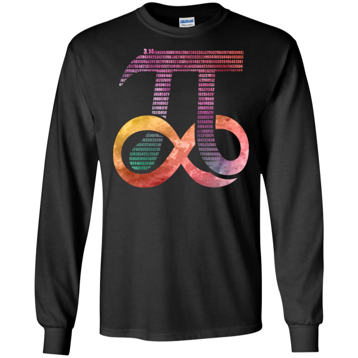 Funny Pi Number 3.141 Math Teacher Student Gift-T-Shirt & Hoodie-Long Sleeve T-Shirt-Black