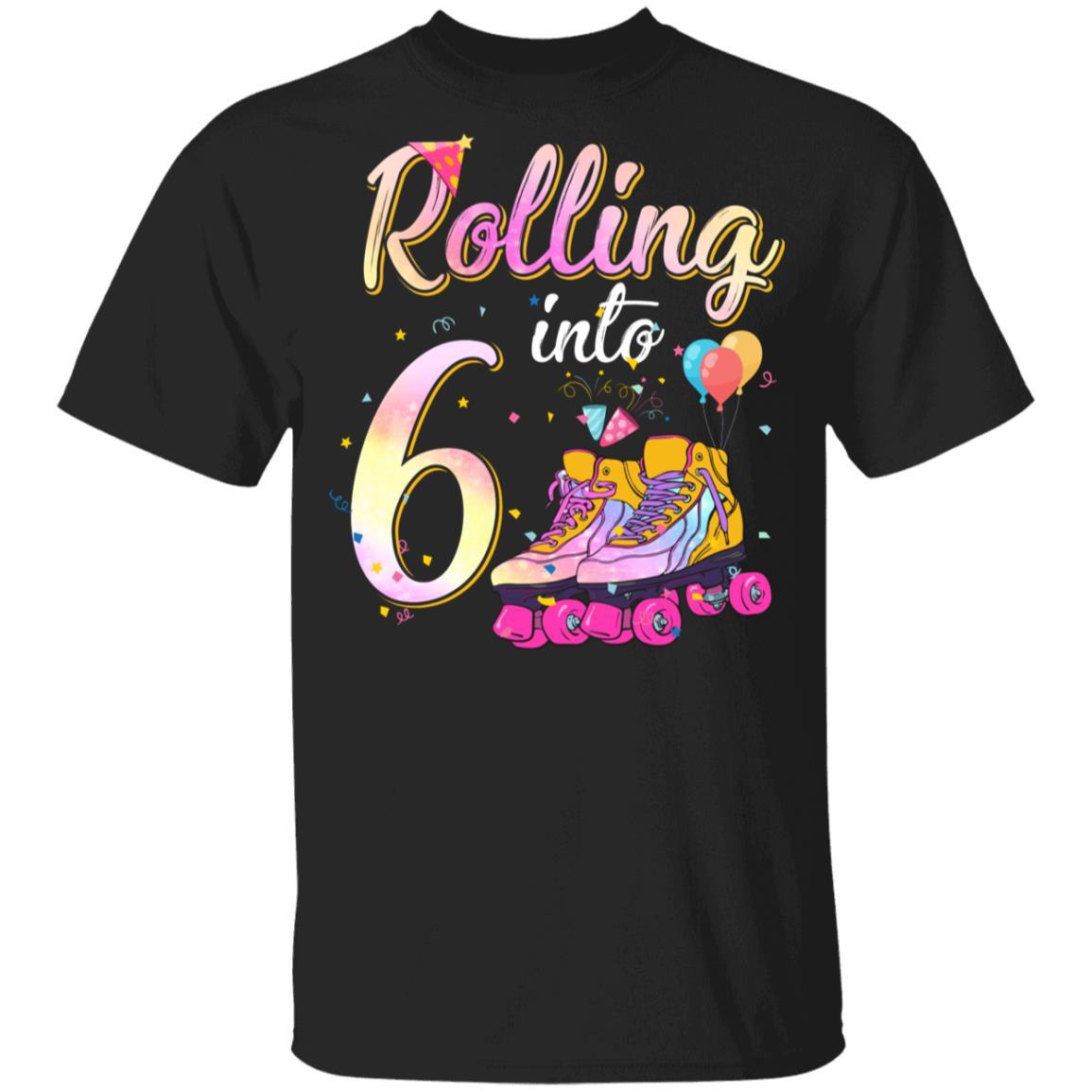 6 Years Old Birthday Girls Roller Skates 80's 6th Birthday Youth