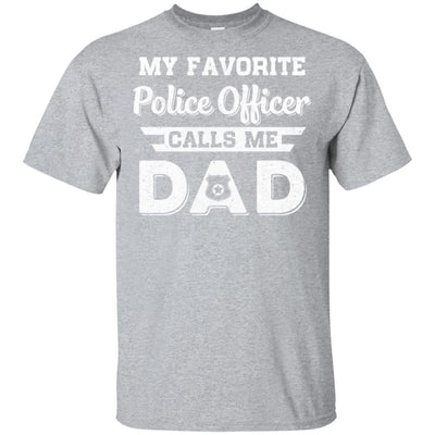 My Favorite Police Officer Calls Me Dad Fathers Day Gifts-T-Shirt & Hoodie-Classic T-Shirt-Sport Grey