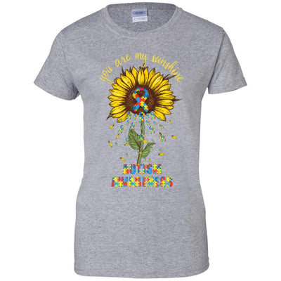 You Are My Sunshine Autism Awareness-T-Shirt & Hoodie-Women's T-Shirt-Sport Grey