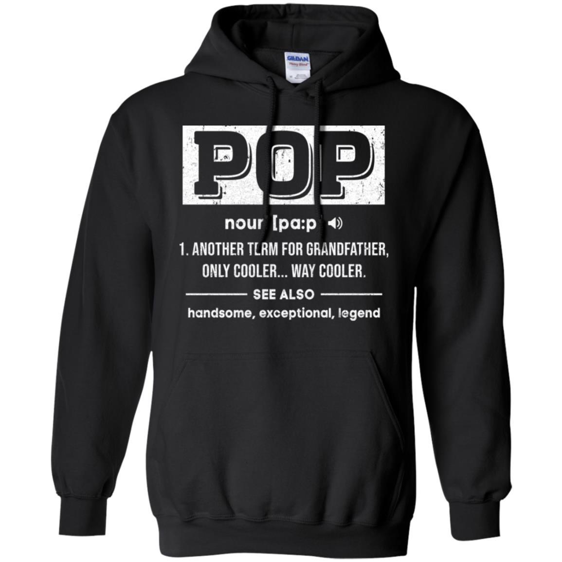 Pop Gifts Grandpa Definition Fathers Day-T-Shirt & Hoodie-Pullover Hoodie-Black