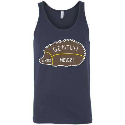Proper way to pet a Hedgehog lover-T-Shirt & Hoodie-Unisex Tank-Navy