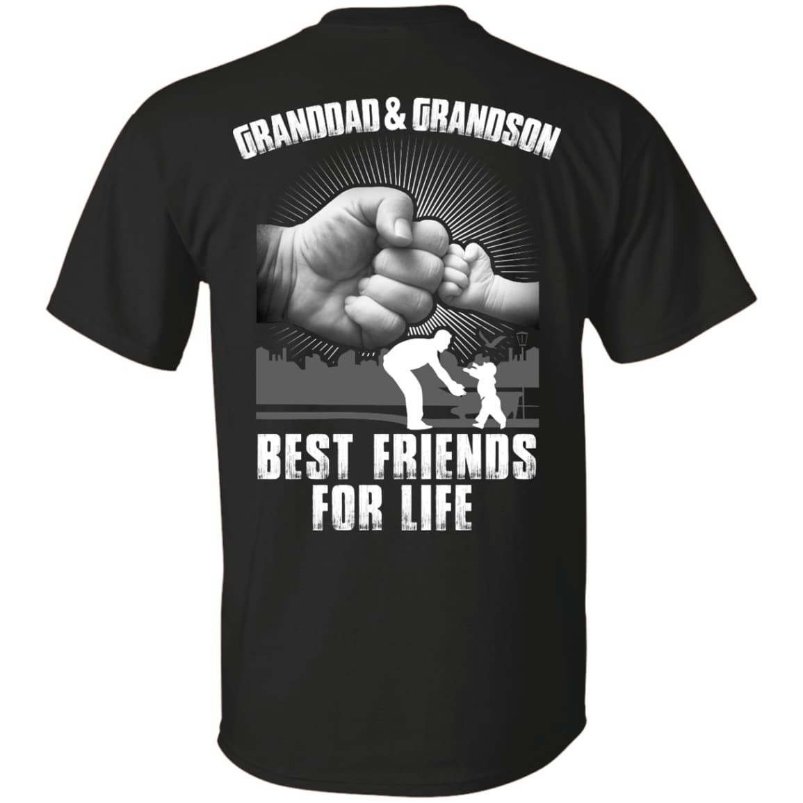 Granddad And Grandson Best Friends For Life-T-Shirt & Hoodie-Classic T-Shirt-Black