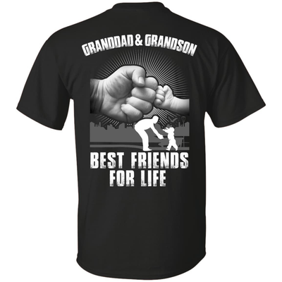 Granddad And Grandson Best Friends For Life-T-Shirt & Hoodie-Classic T-Shirt-Black