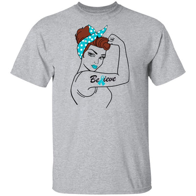 Support Dysautonomia Awareness Warrior Believe-T-Shirt & Hoodie-Classic T-Shirt-Sport Grey