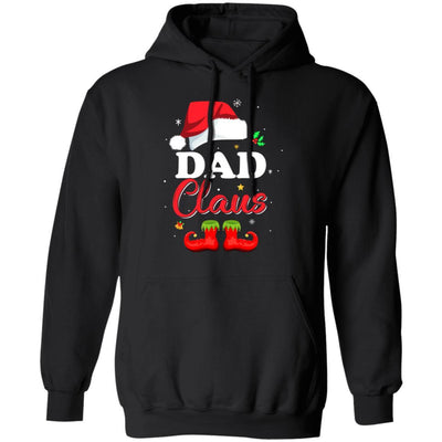 Santa Dad Claus Matching Family Pajamas Christmas Gifts-T-Shirt & Sweatshirt-Pullover Hoodie-Black
