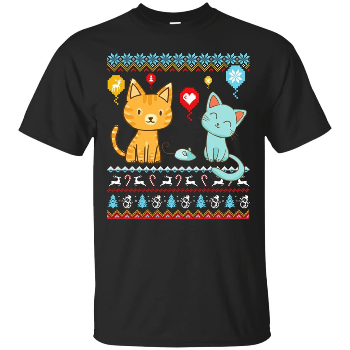 Halo Halo Christmas Cat Lover-T-Shirt & Hoodie-Classic T-Shirt-Black