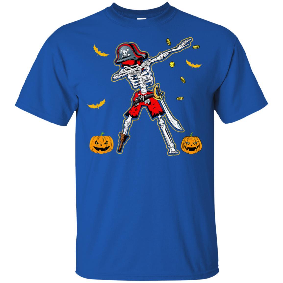 Dabbing Skeleton Pirate For Kids Boys Halloween Gift Dab-T-Shirt & Hoodie-Classic T-Shirt-Royal