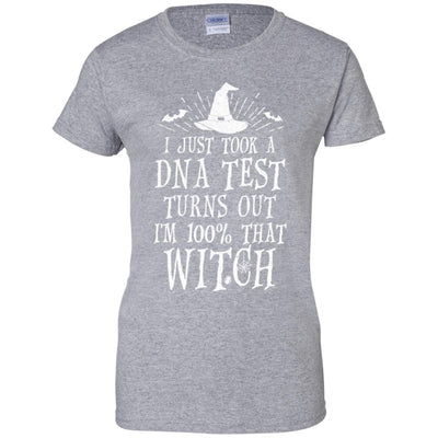 Im 100 Percent With That Witch Halloween Funny Costume-T-Shirt & Tank Top-Women's T-Shirt-Sport Grey