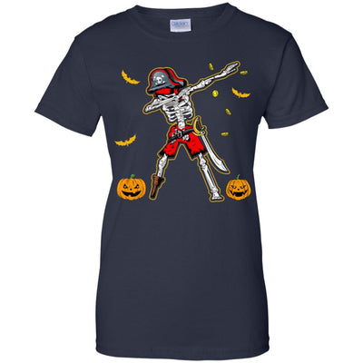 Dabbing Skeleton Pirate For Kids Boys Halloween Gift Dab-T-Shirt & Hoodie-Women's T-Shirt-Navy