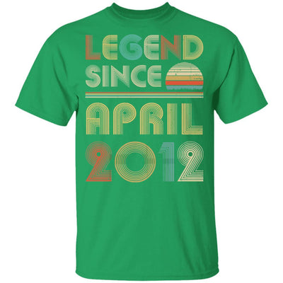 Legend Since April 2012 Vintage 9th Birthday Gifts Youth-Youth Shirt-Youth T-Shirt-Irish Green