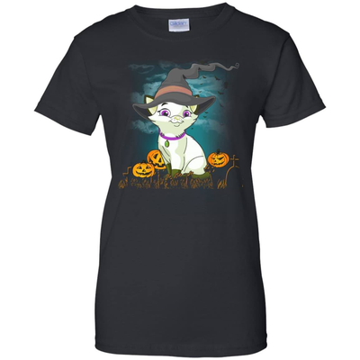Halloween Cat Lovers-T-Shirt & Hoodie-Women's T-Shirt-Black