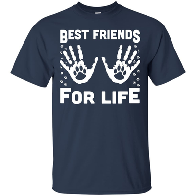 Funny Cat Best Friends For Life-T-Shirt & Hoodie-Classic T-Shirt-Navy