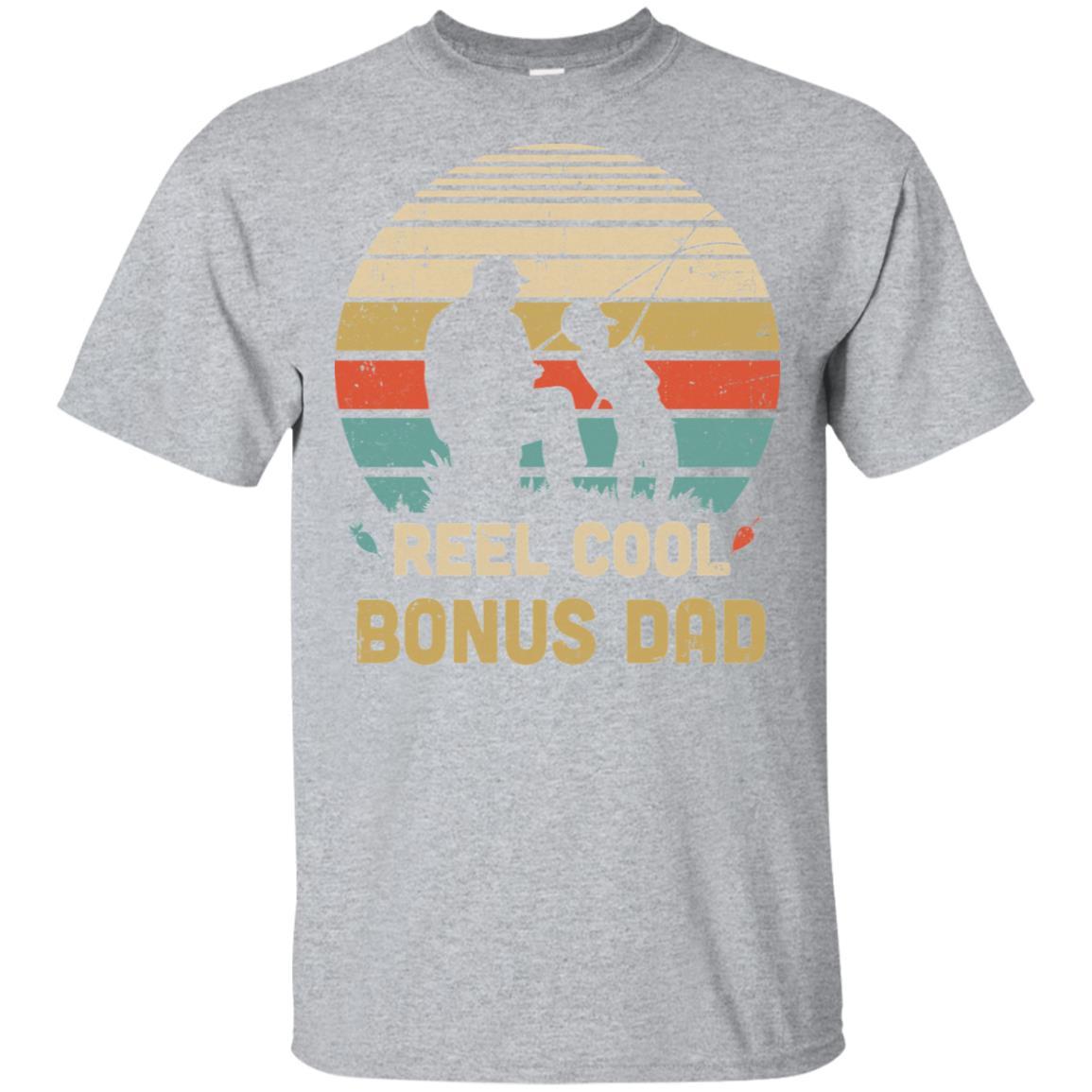 Vintage Father's Day Gift Reel Cool Bonus Dad Fishing-T-Shirt & Hoodie-Classic T-Shirt-Sport Grey