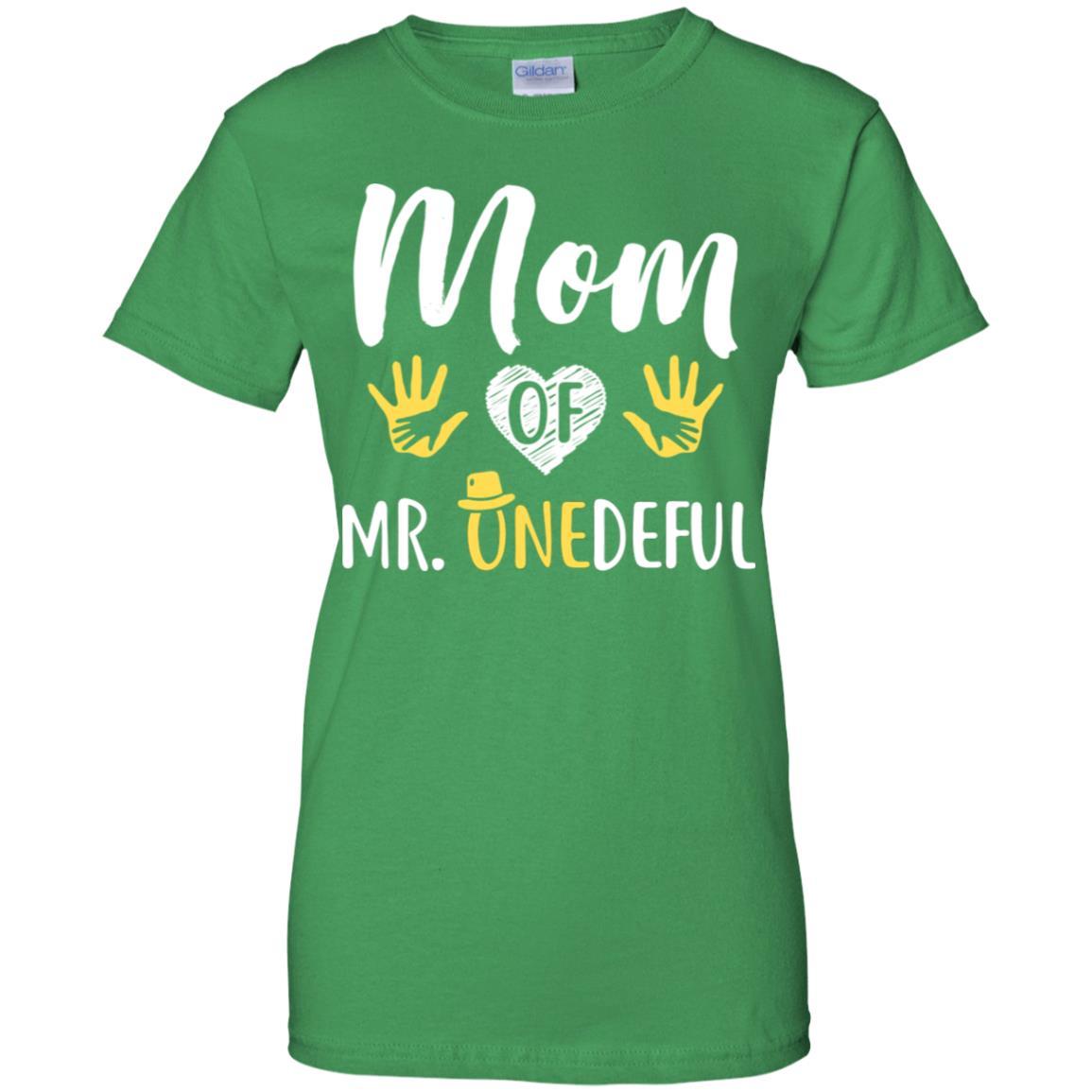 Funny Mom Of Mr. Onederful Wonderful 1st Birthday Boy-T-Shirt & Hoodie-Women's T-Shirt-Irish Green