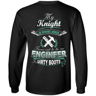 Turns out to be a Engineer In Dirty Boots-T-Shirt & Hoodie-Long Sleeve T-Shirt-Black