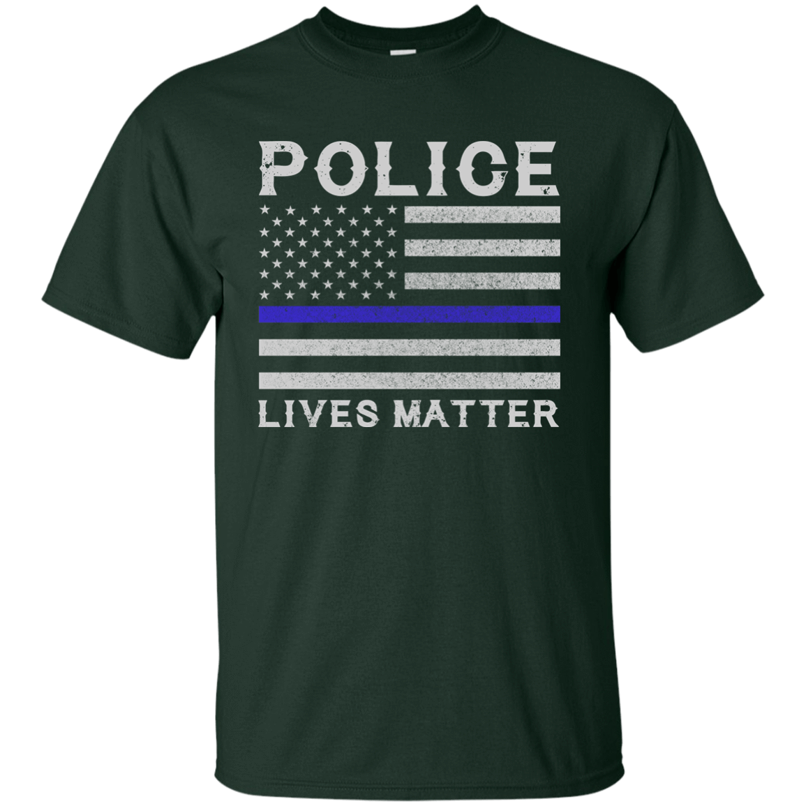 Police Lives Matter-T-Shirt & Hoodie-Classic T-Shirt-Forest Green