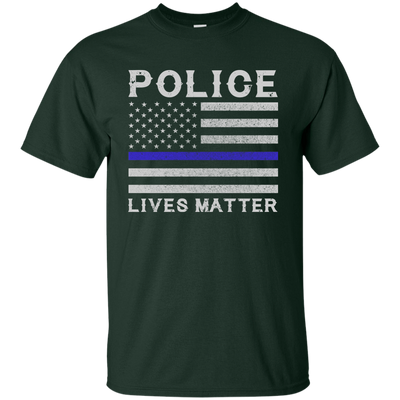 Police Lives Matter-T-Shirt & Hoodie-Classic T-Shirt-Forest Green