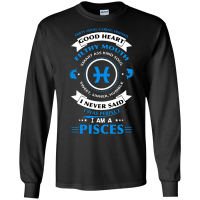 I'm A Pisces-T-Shirt & Hoodie-Long Sleeve T-Shirt-Black