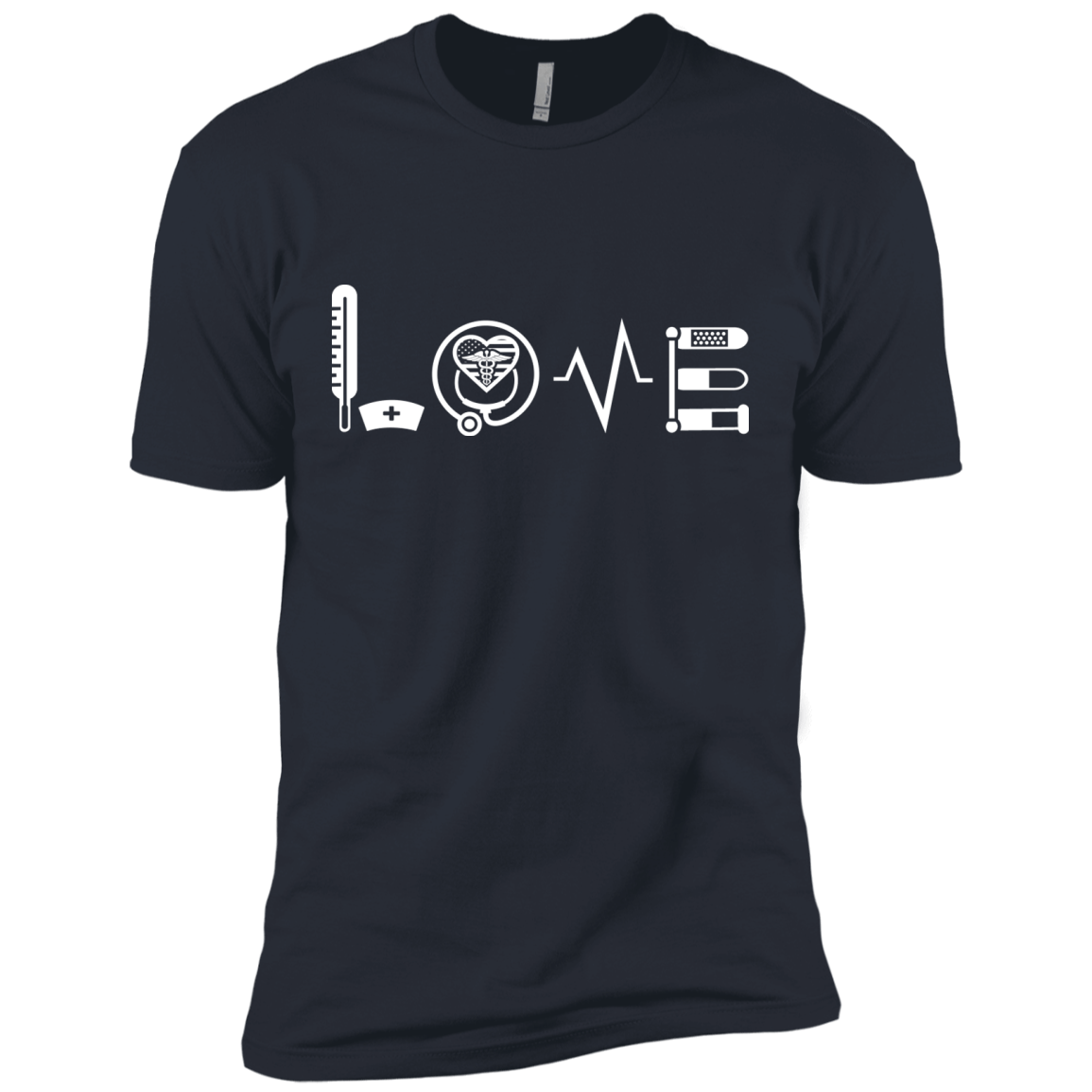 MY LOVE NURSING NURSE-T-Shirt & Hoodie-Premium T-Shirt-Indigo