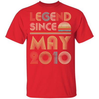 Legend Since May 2010 Vintage 11th Birthday Gifts Youth-Youth Shirt-Youth T-Shirt-Red