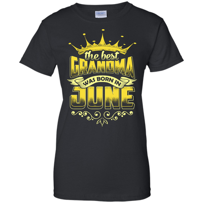 The Best Grandma Was Born In June-T-Shirt & Hoodie-Women's T-Shirt-Black